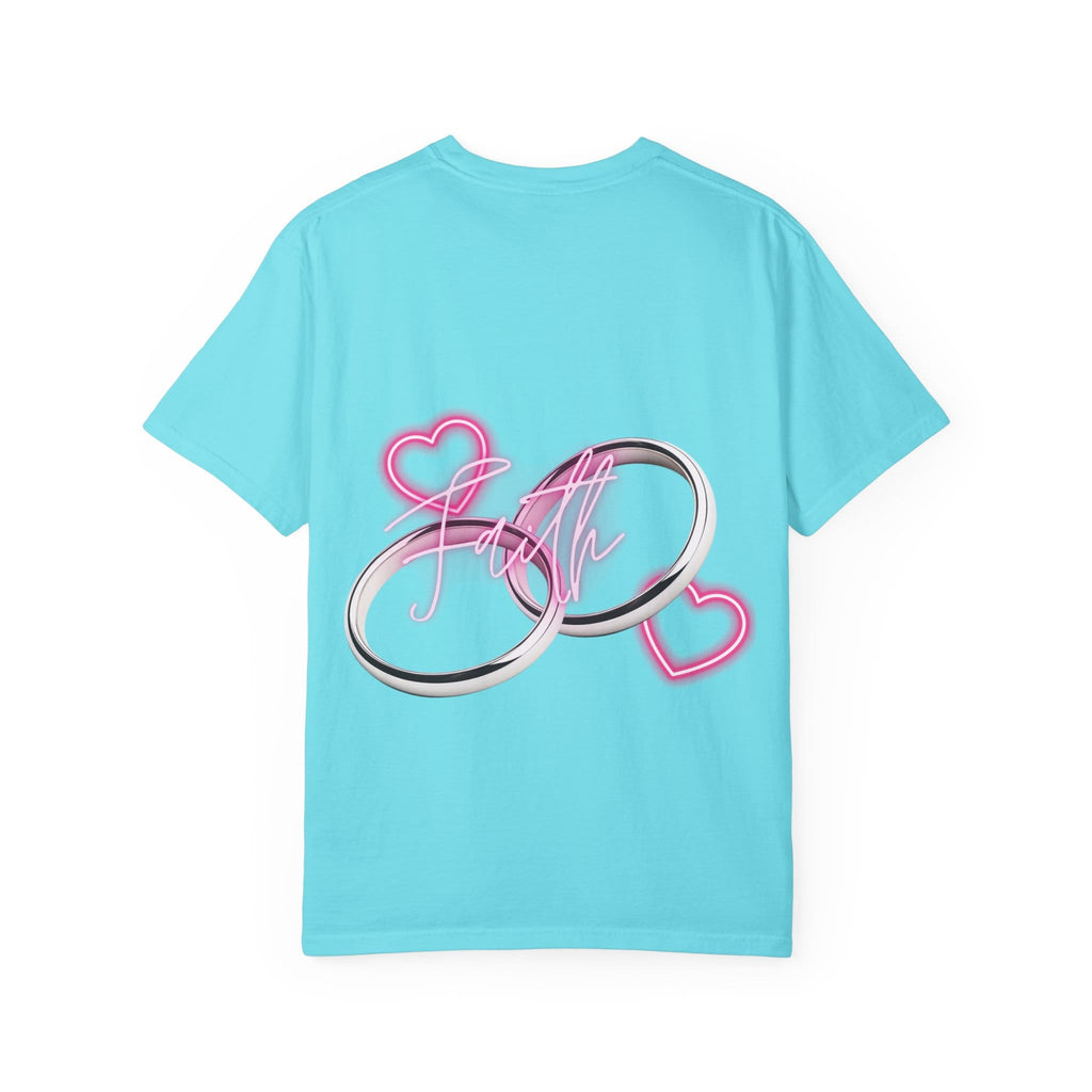 Printify T-Shirt Bleu Ciel / S T-Shirt coton Silver Ring