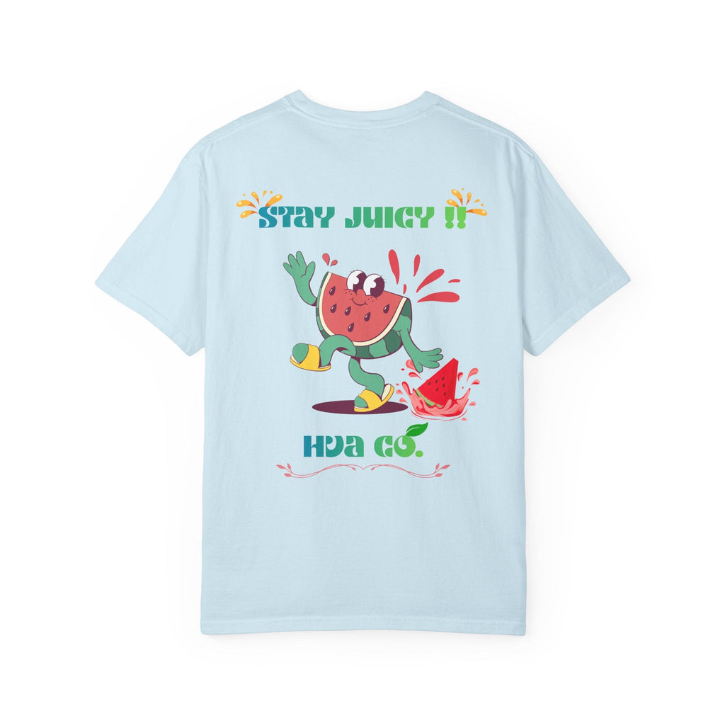 Printify T-Shirt Bleu Ciel / S T-shirt coton STAY JUICY