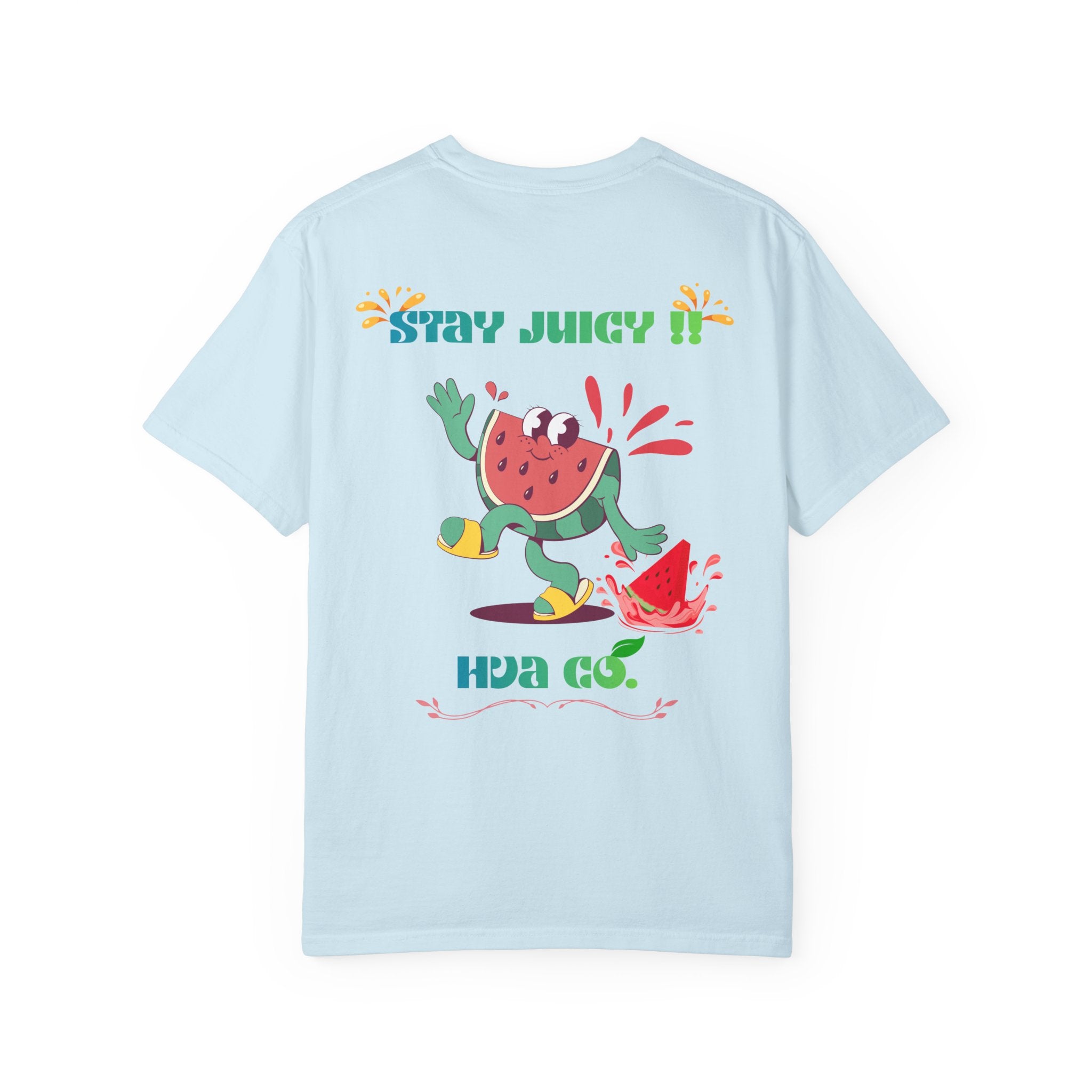 Printify T-Shirt Bleu Ciel / S T-shirt coton STAY JUICY
