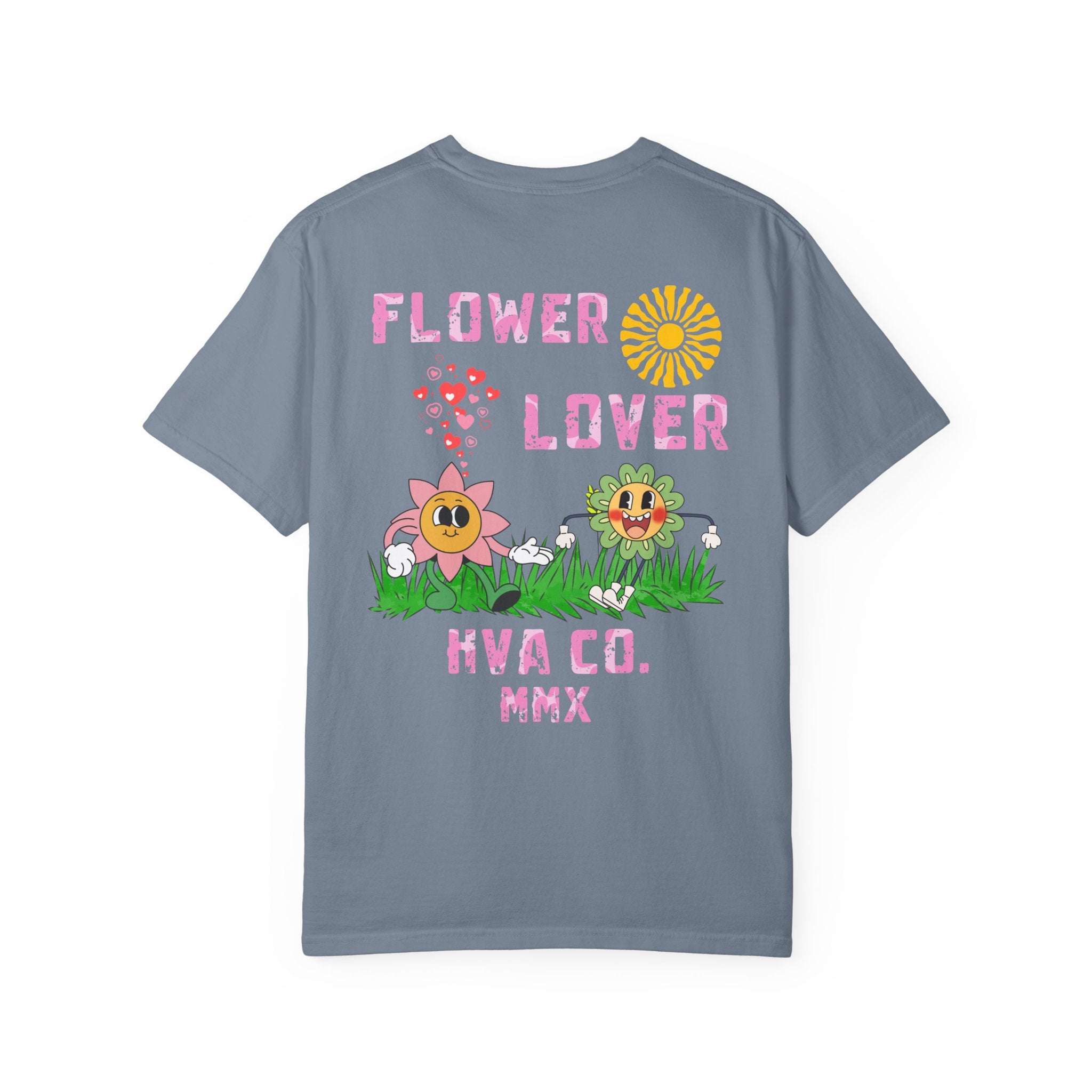 Printify T-Shirt Bleu Jean / S T-shirt coton FLOWER LOVER