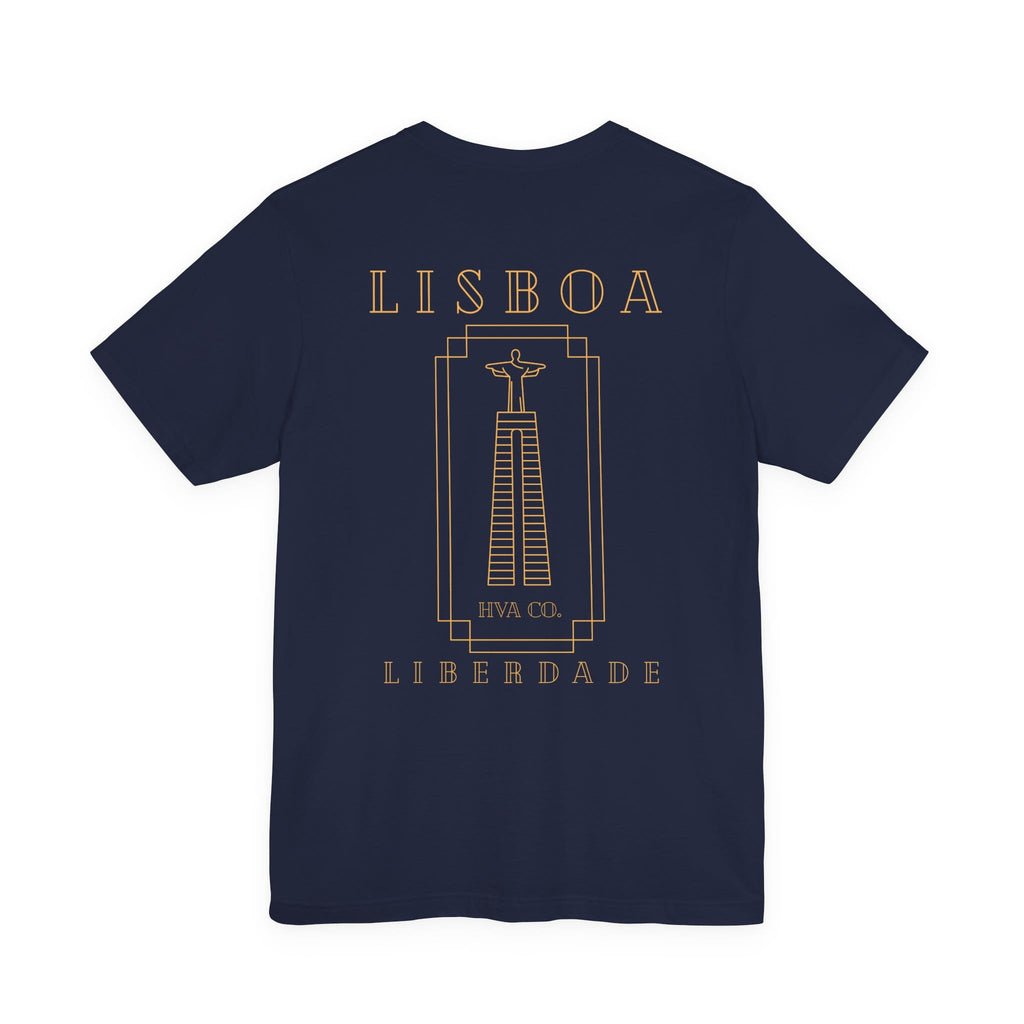 Printify T-Shirt Bleu Marine / S T-shirt coton Lisboa