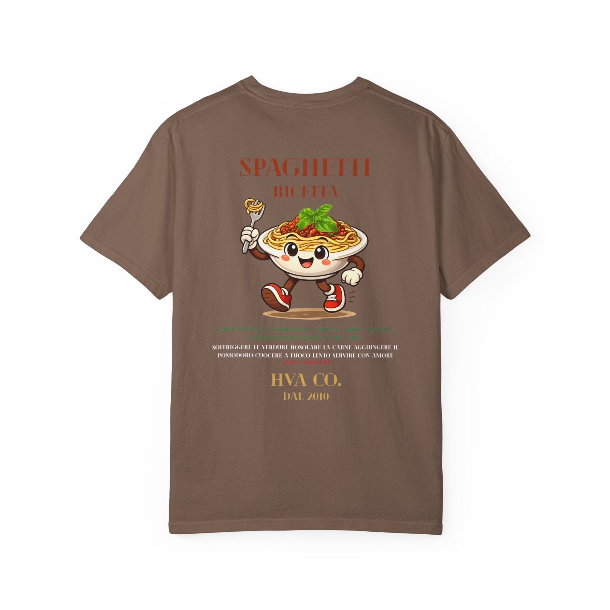 Printify T-Shirt Espresso / M T-shirt coton SPAGHETTI
