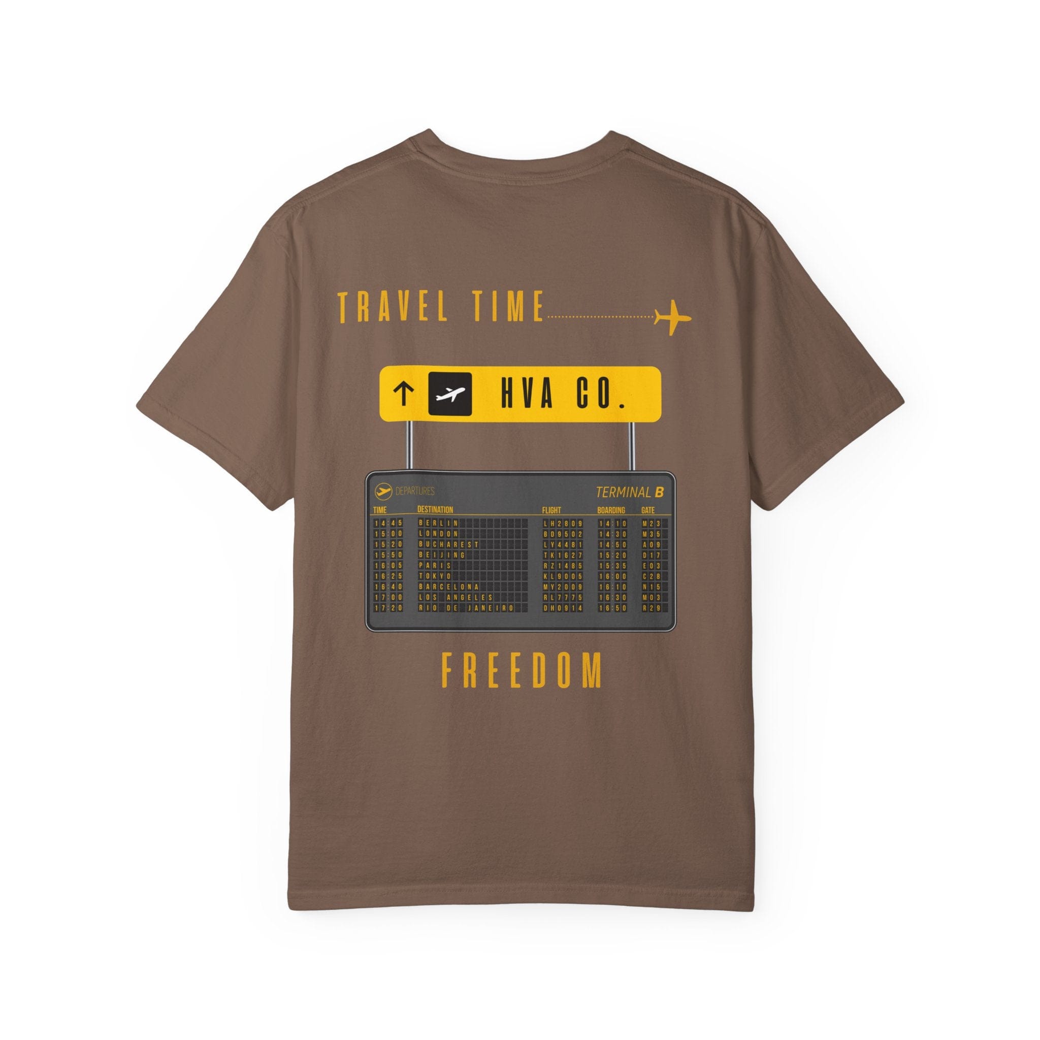 Printify T-Shirt Espresso / M T-shirt coton TRAVEL