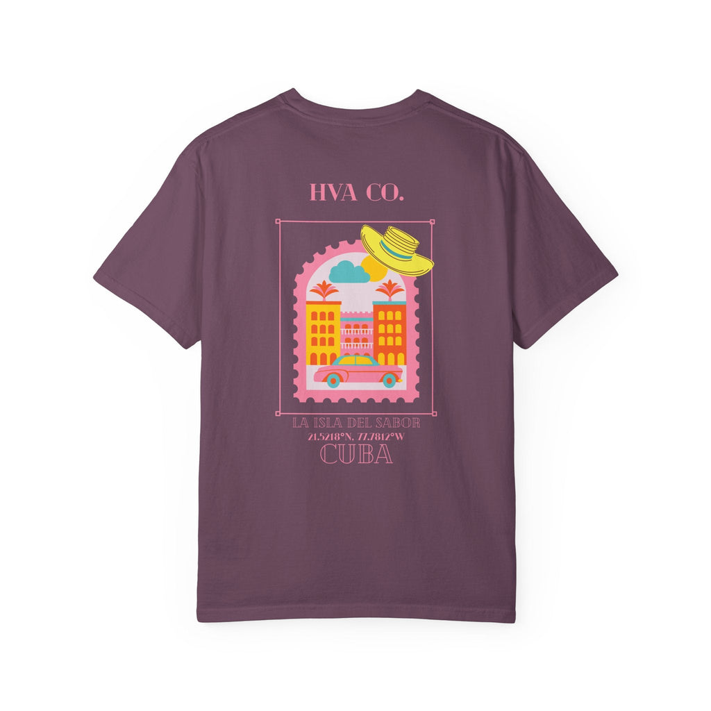 Printify T-Shirt Framboise / S T-shirt coton CUBA