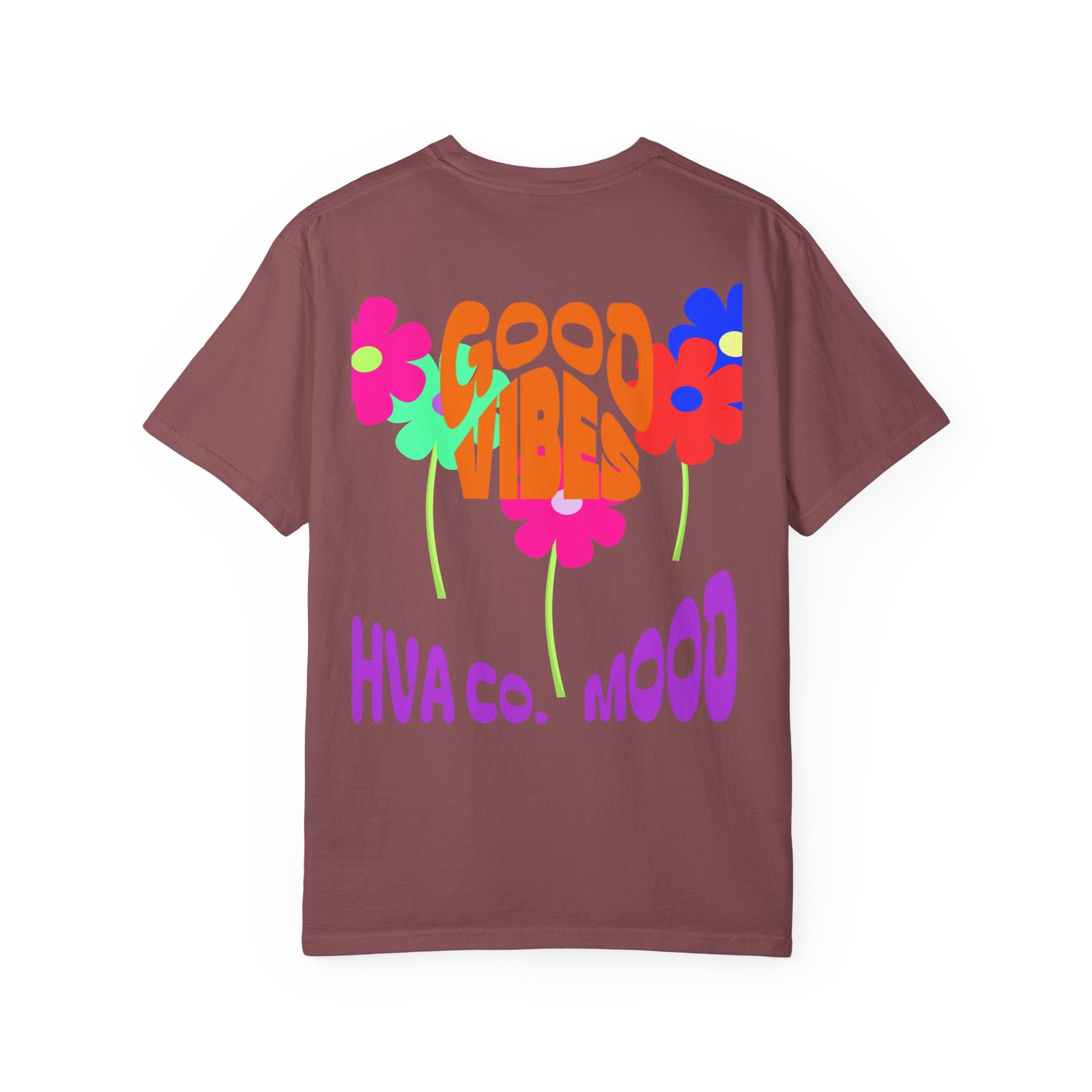 Printify T-Shirt Framboise / S T-shirt coton GOOD VIBES