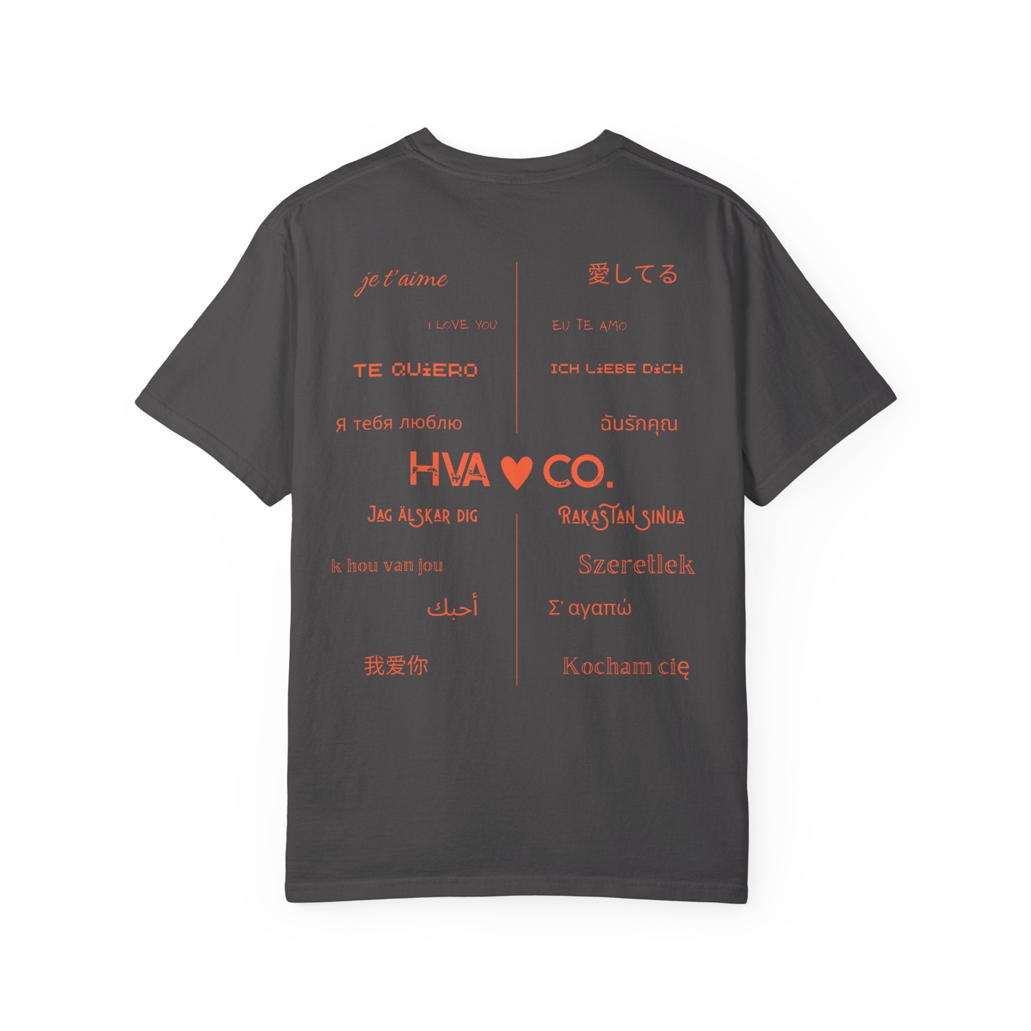 Printify T-Shirt Gris / S T-shirt coton JE T'AIME