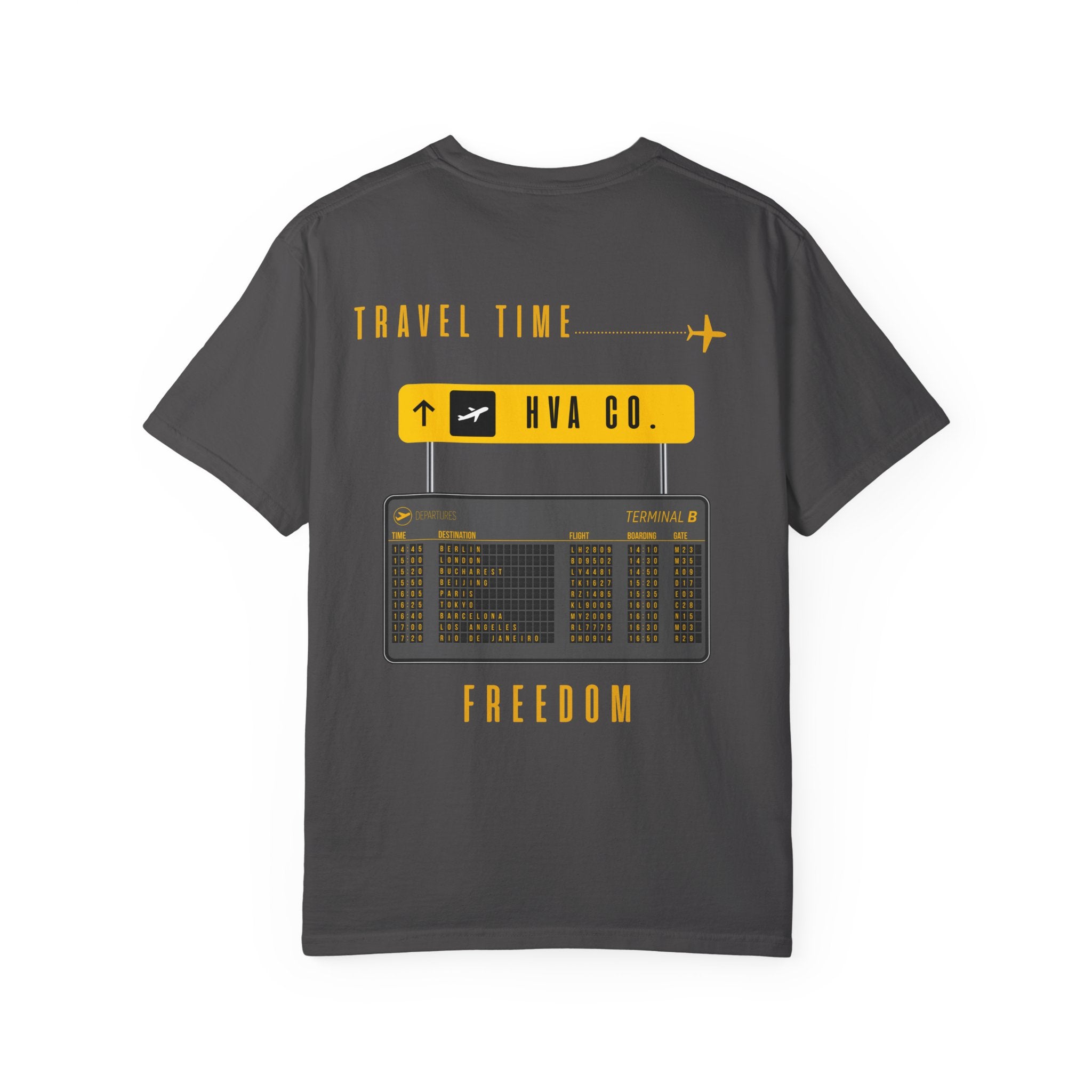 Printify T-Shirt Gris / S T-shirt coton TRAVEL