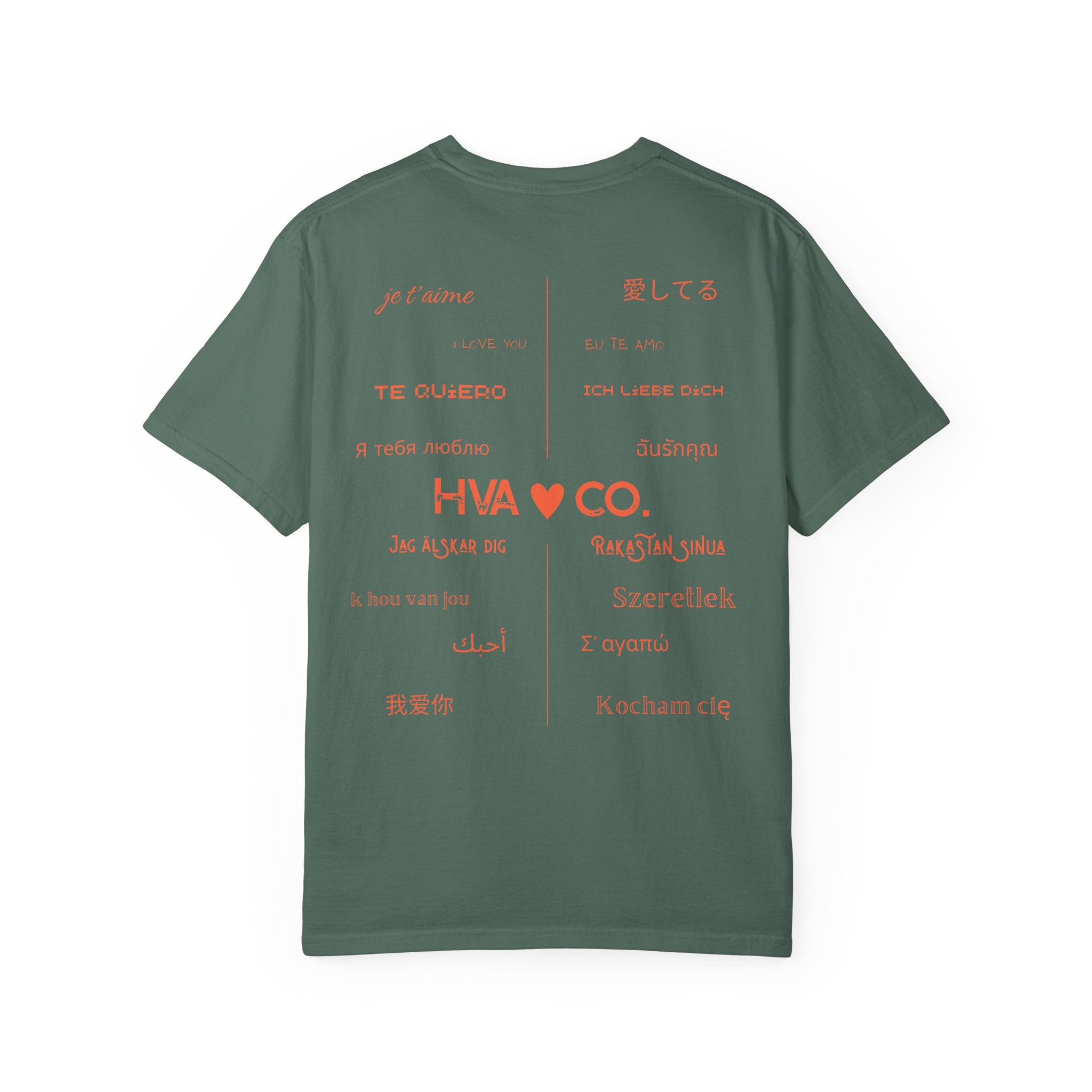 Printify T-Shirt Kaki / S T-shirt coton JE T'AIME