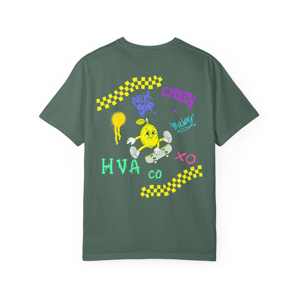 Printify T-Shirt Kaki / S T-shirt coton LEMON SKATER
