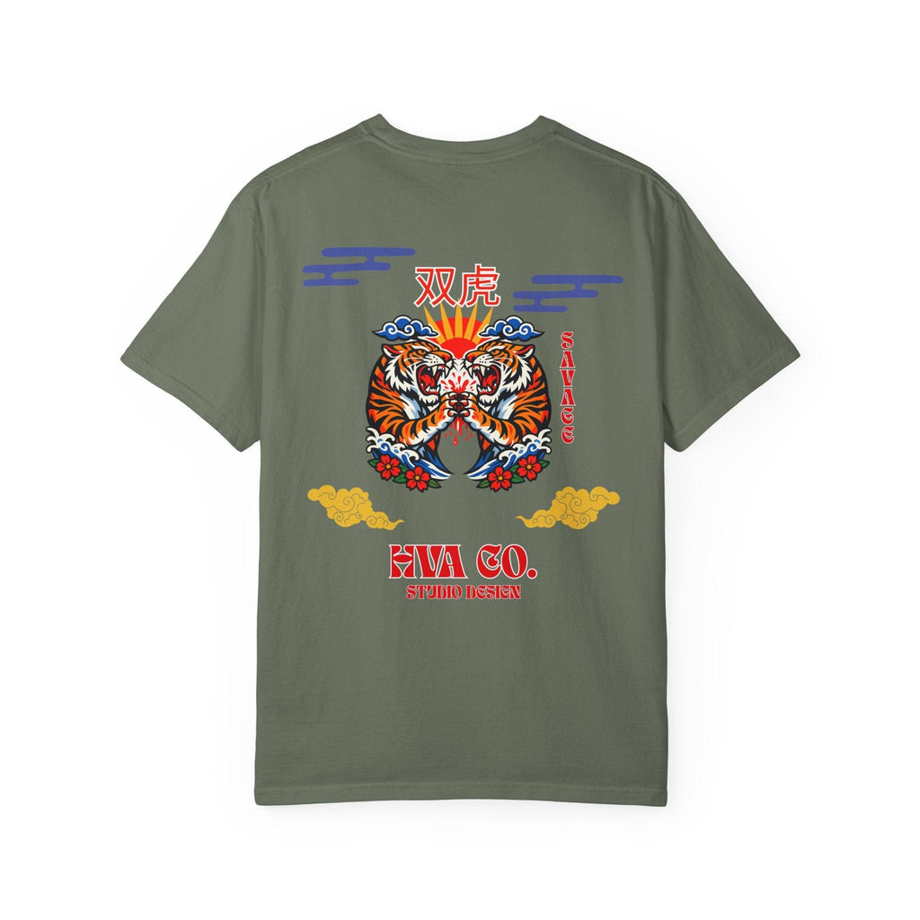 Printify T-Shirt Kaki / S T-shirt coton TIGER