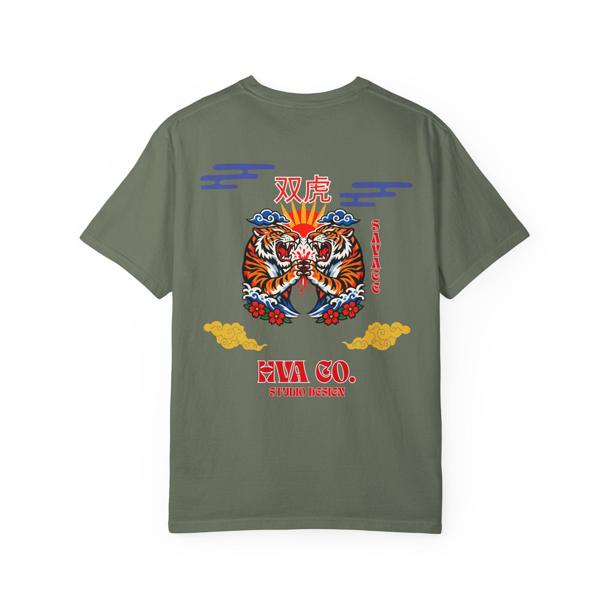 Printify T-Shirt Kaki / S T-shirt coton TIGER