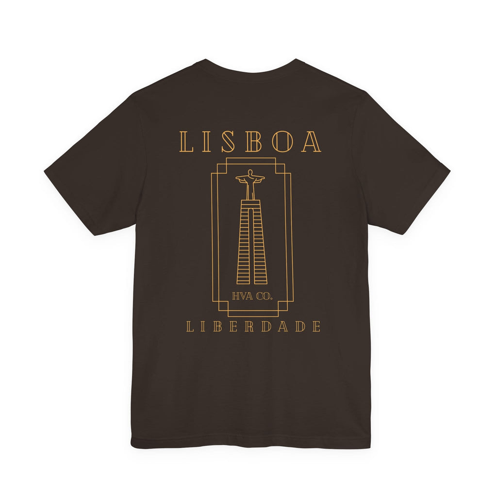 Printify T-Shirt Marron / S T-shirt coton Lisboa
