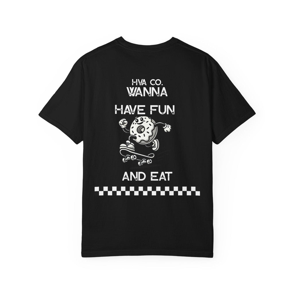 Printify T-Shirt Noir / S T-shirt coton DONUTS
