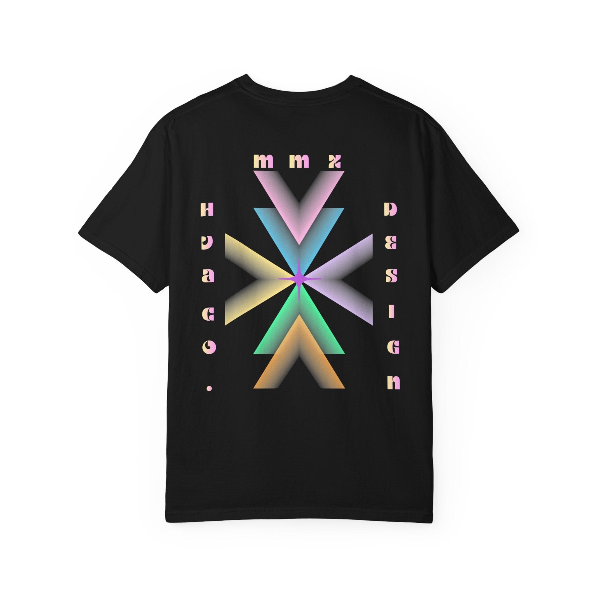 Printify T-Shirt Noir / S T-shirt coton RAINBOW