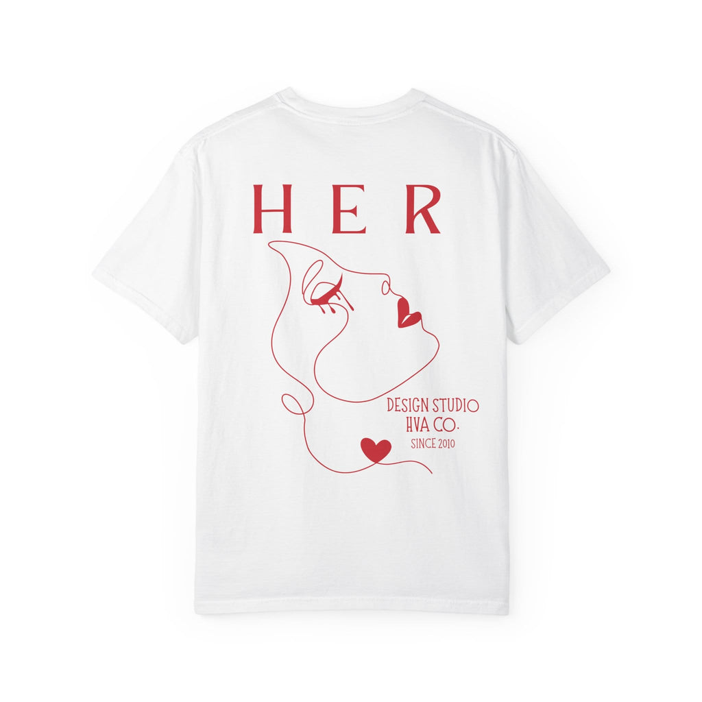 Printify T-Shirt White / S T-shirt coton Her
