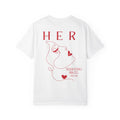 Printify T-Shirt White / S T-shirt coton Her