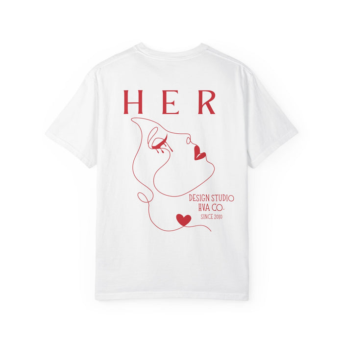 Printify T-Shirt White / S T-shirt coton Her