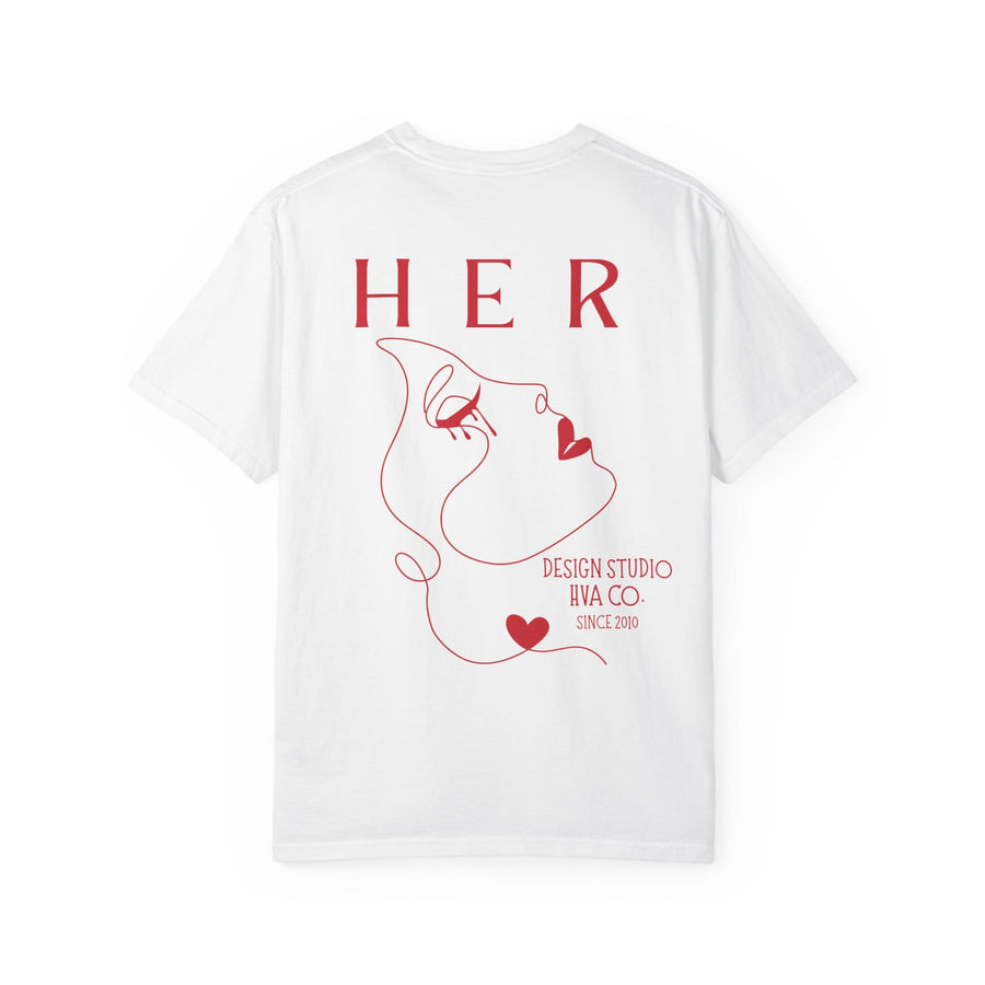 Printify T-Shirt White / S T-shirt coton Her