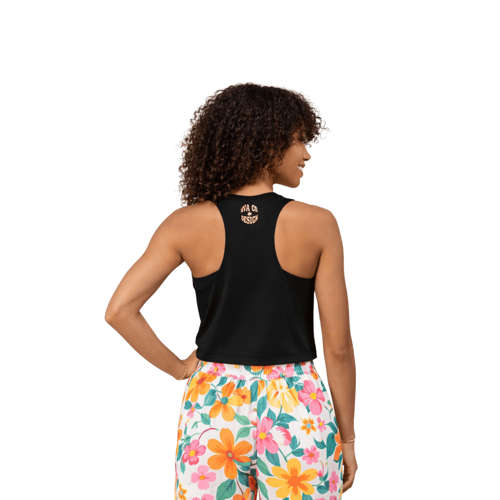 Printify Tank Top Crop top FLOWER