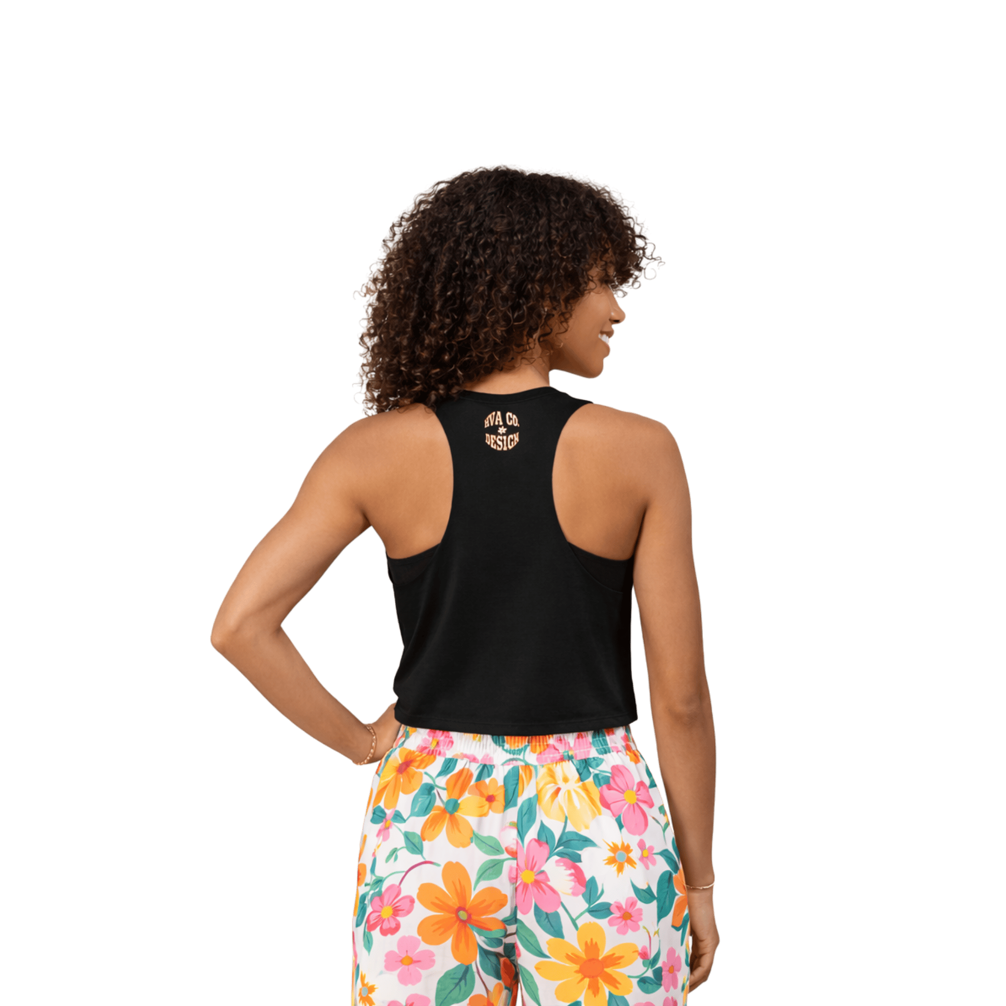 Printify Tank Top Crop top FLOWER