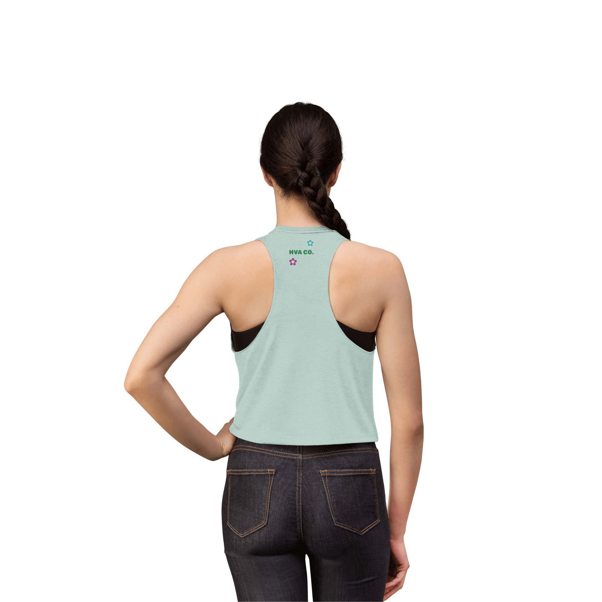 Printify Tank Top Crop top RAINBOW