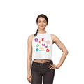 Printify Tank Top S / Blanc Crop top RAINBOW