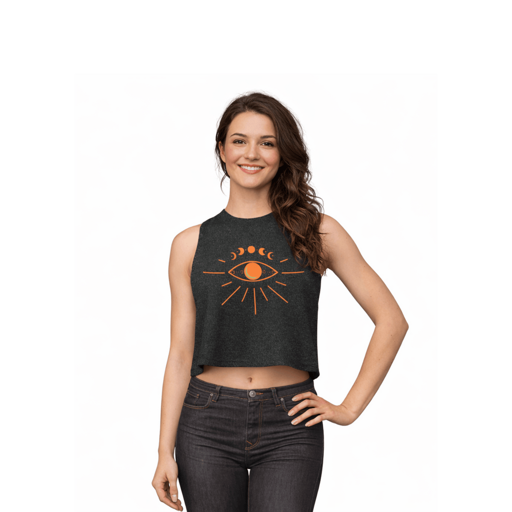 Printify Tank Top S / Gris foncé Crop Top MYSTIC