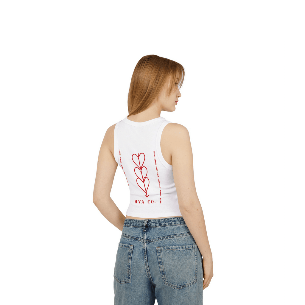Printify Tank Top XS / Blanc Débardeur en coton LOVE