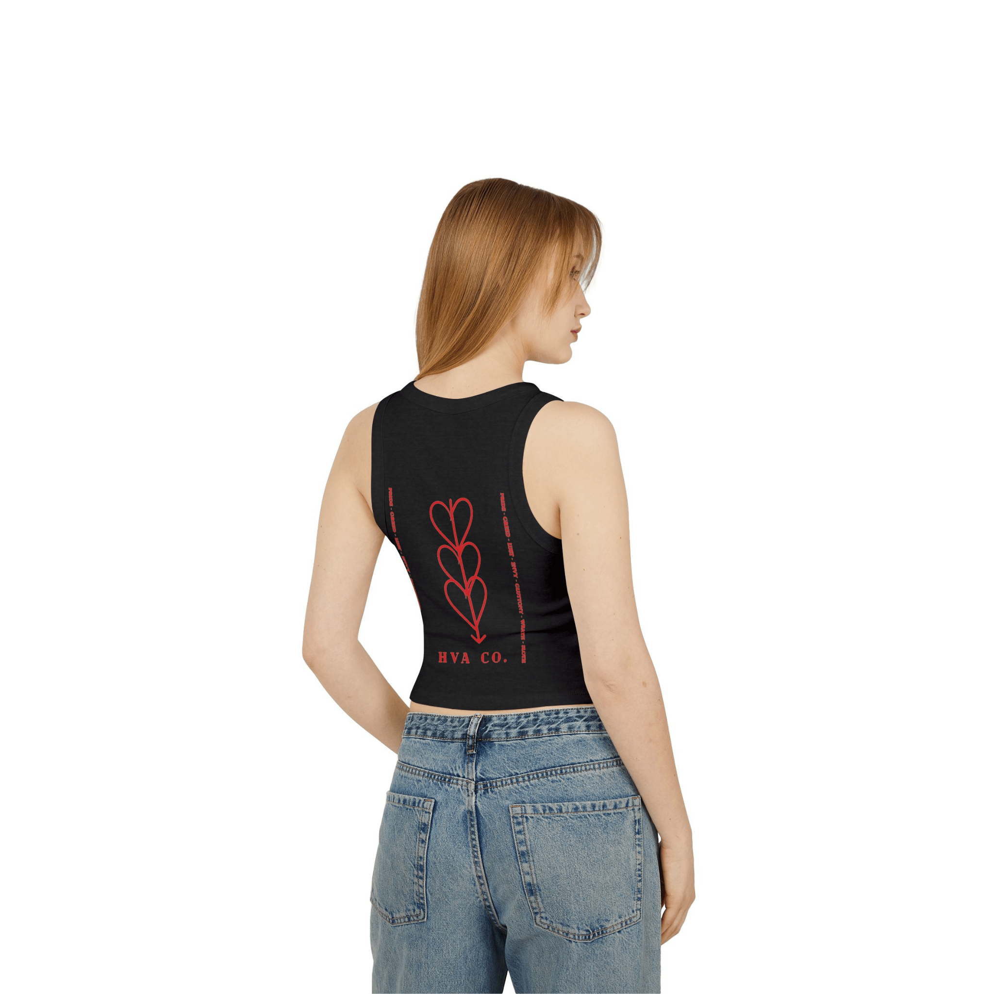 Printify Tank Top XS / Noir Débardeur en coton LOVE